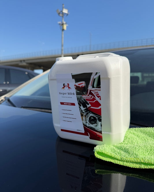Sieger Milch Hızlı Araç Cilası 2.5L Bidon + Microfiber Bez (Tekli)
